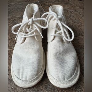 UGG Neumel Natural Hemp Canvas Ankle Chukka Lace Up Boots- Men’s Size 11